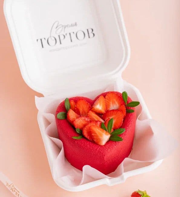 Муссовый бенто сердце (с ягодами) — Время Тортов, в Казани